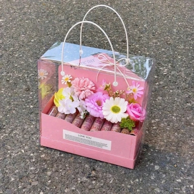 Combo 5 Túi Mica Bìa Thư Romantic Day 25x11.5x25cm Đựng Quà Sang Trọng 20/10 8/3 Giá 39.000