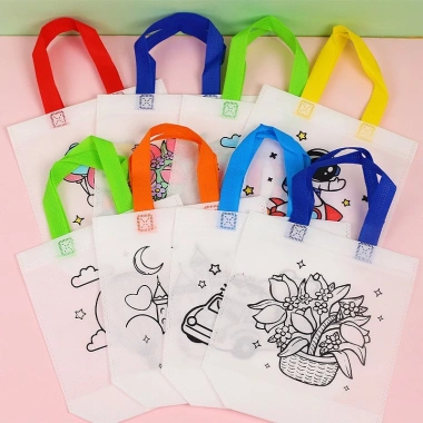 Combo 5 Túi Tô Màu DIY cho Bé - Túi Xách Tự Trang Trí, Quà Tặng Học Sinh, Giá 20.000đ 3 Combo 5 Túi Tô Màu DIY cho Bé - Túi Xách Tự Trang Trí, Quà Tặng Học Sinh, Giá 20.000đ 3