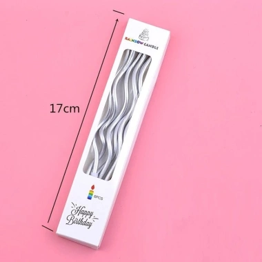 Combo 5 - Vỉ 10 cây nến sinh nhật màu sắc, nến xoắn, đèn cầy, giá ưu đãi 16.000₫