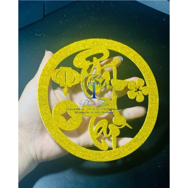 Combo 5 viền tròn 15cm xốp kim tuyến + keo dán dưa dừa - Giảm giá Tết 43.000 VND 8 Combo 5 viền tròn 15cm xốp kim tuyến + keo dán dưa dừa - Giảm giá Tết 43.000 VND 8
