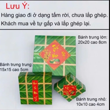 Combo 5 Vỏ Bánh Chưng & Bánh Tét Đậm Hương Giao Ngẫu Nhiên Decor Tết Sang Trọng 30k 7