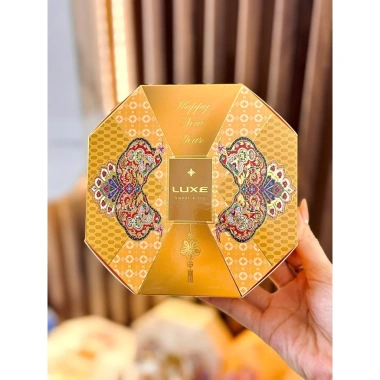 Combo 5 Vỏ Hộp Khuyết Góc Đựng Bánh Kẹo - Hộp Bát Giác Sang Trọng, Giỏ Quà Tết Giá 22.500 VND 6