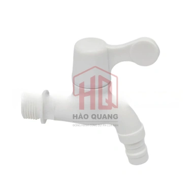 Combo 5 Vòi Nước Nhựa Trắng Phi 21-27 - Lắp nhanh, bền, không rò, dùng cho hồ, sân vườn, máy giặt - Giá ưu đãi 21.621 VND
