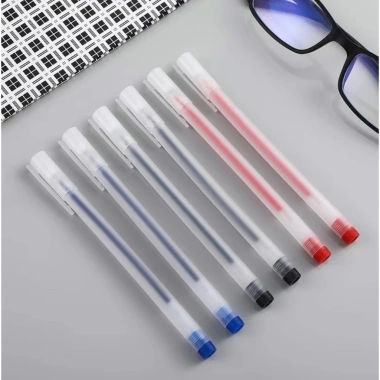Combo 50-100 bút gel nắp cài ngòi 0.5mm mực đều VPP Thiên Ái TA004 nét chữ đẹp giá ưu đãi 48.850 4