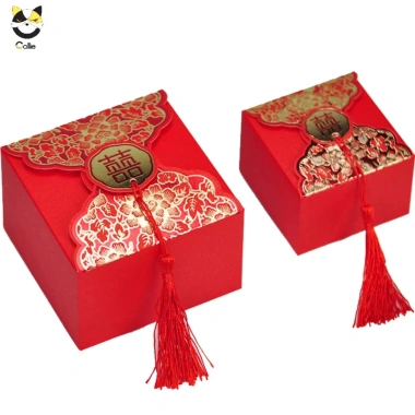 Combo 50-100 hộp quà cưới giấy đa năng: bánh pía, sen, trà, kẹo, xếp tráp - giá chỉ 89.000₫ 3