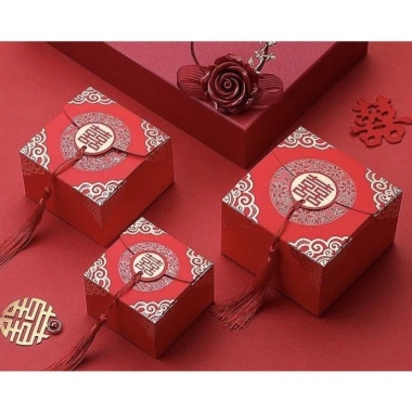 Combo 50-100 hộp quà cưới giấy đa năng: bánh pía, sen, trà, kẹo, xếp tráp - giá chỉ 89.000₫ 6