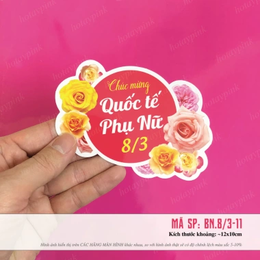 Combo 50 Banner, Toper, Tag, Thiệp cài quà tặng - Ngày 8/3 - Giá ưu đãi 80.000₫ 10 Combo 50 Banner, Toper, Tag, Thiệp cài quà tặng - Ngày 8/3 - Giá ưu đãi 80.000₫ 10