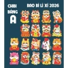 Combo 50 Bao Lì Xì Tết 2.026 Chibi Dễ Thương Phản Quang Đầy Đủ Mẫu Giá 16.000₫ 3