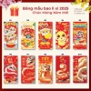 Combo 50 Bao Lì Xì Tết 2.026 - In Sắc Nét, Đa Dạng Mẫu A20-A30 Giá 33.516 VND 5