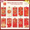 Combo 50 Bao Lì Xì Tết 2.026 - In Sắc Nét, Đa Dạng Mẫu A20-A30 Giá 33.516 VND 6