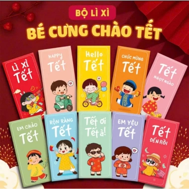 Combo 50 Bao Lì Xì Tết Hot Trend 2.026 – Giá chỉ 29.999đ, tặng Túi Bóng Kính