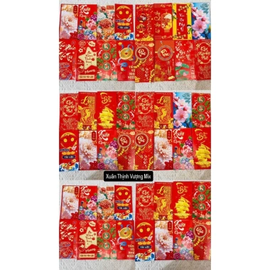 Combo 50 Bao Lì Xì Tết Hot Trend 2.026 – Giá chỉ 29.999đ, tặng Túi Bóng Kính
