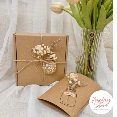 Combo 50 bộ hộp quà tặng vintage đa kích cỡ Menystore - Giá ưu đãi 160.000 VND