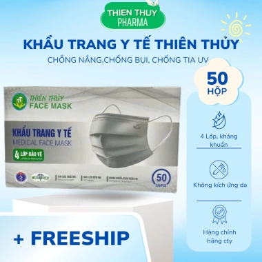 Combo 50 Cái Khẩu Trang Y Tế 4 Lớp Thiên Thủy L2 - Chống Nắng, Bụi, UV, Giá 19.000₫ 3