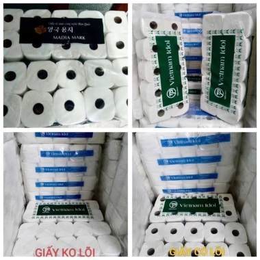 Combo 50 Cuộn Giấy Hàn Quốc VN Idol Sạch Trắng Dài - Giá ưu đãi 19.989 VND