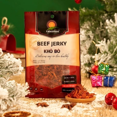 Combo 50 Gói Khô Bò Gà Heo Cháy Tỏi 50g Chính Hãng Fansipan - Giảm Giá 235k