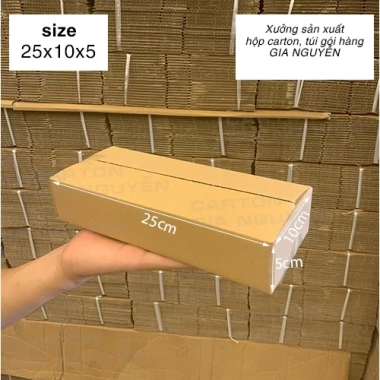 Combo 50 hộp carton trơn 25x10x5 - Đựng nước hoa, mỹ phẩm, hàng hoá, giảm 20% còn 70.000₫ 3 Combo 50 hộp carton trơn 25x10x5 - Đựng nước hoa, mỹ phẩm, hàng hoá, giảm 20% còn 70.000₫ 3