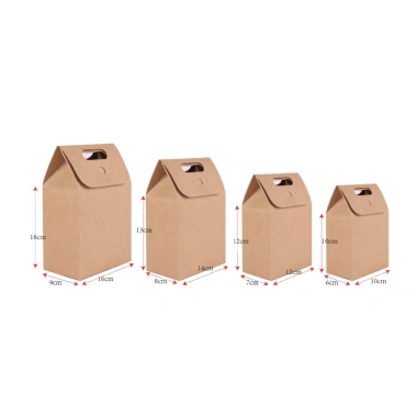 Combo 50 hộp túi giấy cứng 10x6x16cm - Giá 110.000đ, chất liệu bền, phù hợp thực phẩm