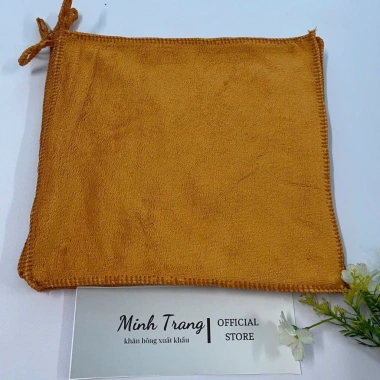 Combo 50 khăn vuông microfiber 25x25cm, móc treo, thấm hút tốt, lau ô tô, kính, giá 195k