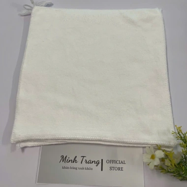 Combo 50 khăn vuông microfiber 25x25cm, móc treo, thấm hút tốt, lau ô tô, kính, giá 195k