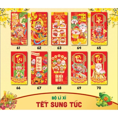 Combo 50 Lì Xì Random Truyền Thống Tết 2.026 - Lì Xì Ngựa Độc Đáo, Tặng Túi Bóng 100c, Giá 12.000₫ 4