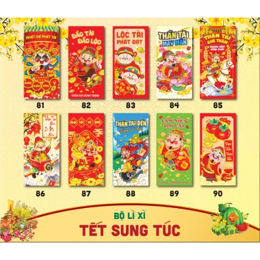 Combo 50 Lì Xì Random Truyền Thống Tết 2.026 - Lì Xì Ngựa Độc Đáo, Tặng Túi Bóng 100c, Giá 12.000₫ 6