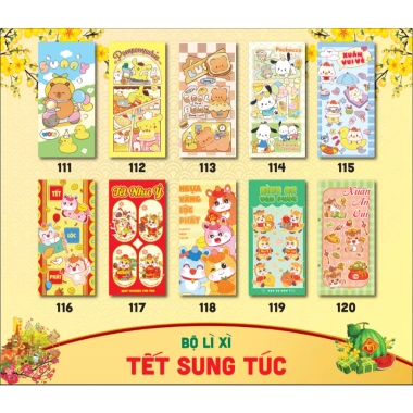 Combo 50 Lì Xì Random Truyền Thống Tết 2.026 - Lì Xì Ngựa Độc Đáo, Tặng Túi Bóng 100c, Giá 12.000₫ 9