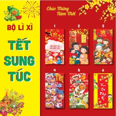 Combo 50 Lì Xì Random Truyền Thống Tết 2.026 - Lì Xì Ngựa Độc Đáo, Tặng Túi Bóng 100c, Giá 12.000₫ 10