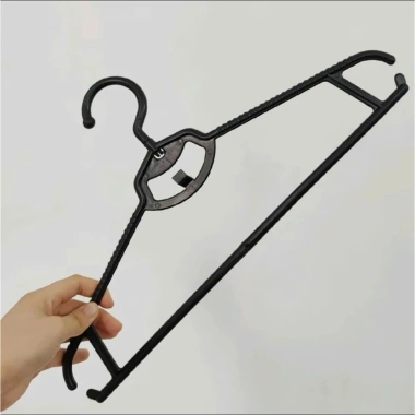 Combo 50 móc nhựa treo quần áo 41cm - Đầu móc xoay 360 độ, phù hợp shop gia đình