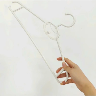 Combo 50 móc nhựa treo quần áo 41cm - Đầu móc xoay 360 độ, phù hợp shop gia đình