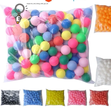 Combo 50 quả bóng bàn trơn 4cm màu sắc, quay lồng cầu lô tô, bóng nảy, giá 25.000đ 2