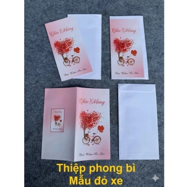 Combo 50 Thiệp Chúc Mừng, Phong Bì, Hoa Quà 8/3 20/10 20/11 Giá chỉ 34.000đ