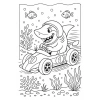Combo 50 Tờ Tranh Tô Màu Baby Shark 2 Cho Bé - Giấy Dày Đẹp M165 Giá 25.000 3