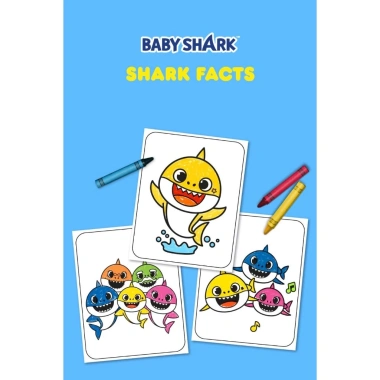 Combo 50 Tờ Tranh Tô Màu Baby Shark 2 Cho Bé - Giấy Dày Đẹp M165 Giá 25.000