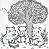 Combo 50 Tờ Tranh Tô Màu Capybara - Đồ Chơi Giấy Cho Bé M95, Giá 13.000 VND 2