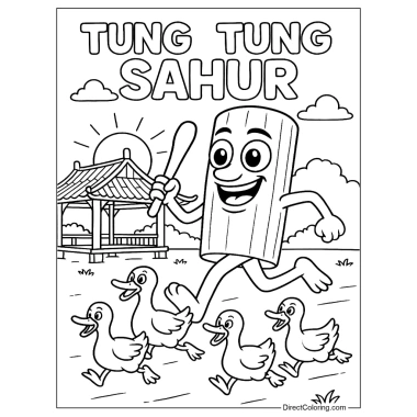 Combo 50 Tranh Tô Màu Bé Chủ Đề Tung Tung A4 A5 Đồ Chơi Giấy M162 Giá 15.000