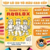 Combo 50 Tranh Tô Màu Roblox Giấy Cao Cấp In Sắc Nét An Toàn Cho Bé 3 Tuổi - Giá 25.000₫ 10