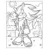 Combo 50 tranh tô màu Shadow The Hedgehog Sonic A4 A5 – sáng tạo, giá 23.500 VND 2