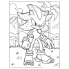 Combo 50 tranh tô màu Shadow The Hedgehog Sonic A4 A5 – sáng tạo, giá 23.500 VND 3