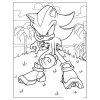 Combo 50 tranh tô màu Shadow The Hedgehog Sonic A4 A5 – sáng tạo, giá 23.500 VND 4