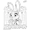 Combo 50 Tranh Tô Màu Zootopia A4 - Giá ưu đãi 13.750 VND, phát triển sáng tạo 2