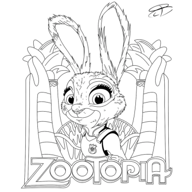 Combo 50 Tranh Tô Màu Zootopia A4 - Giá ưu đãi 13.750 VND, phát triển sáng tạo