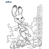 Combo 50 Tranh Tô Màu Zootopia A4 - Giá ưu đãi 13.750 VND, phát triển sáng tạo 3