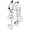 Combo 50 Tranh Tô Màu Zootopia A4 - Giá ưu đãi 13.750 VND, phát triển sáng tạo 5