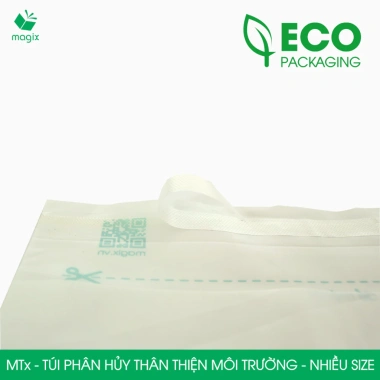 Combo 50 túi đóng hàng niêm phong phân hủy đa size - Thân thiện môi trường, giá ưu đãi 71.250₫ Magix Packaging