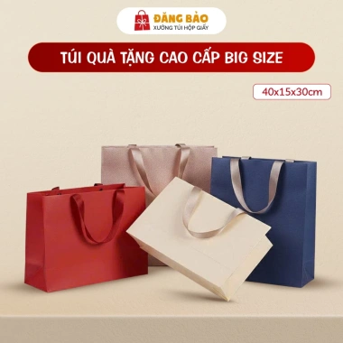 Combo 50 Túi Quà Tết Sang Trọng Doanh Nhân - Ánh Ngọc Trai 40x15x30 - Giá Sỉ 370k