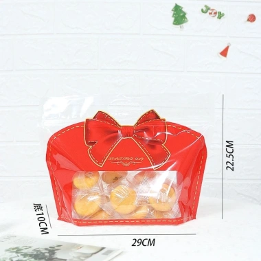 Combo 50 túi zip nơ đỏ đựng bánh kẹo Giá ưu đãi 104.999₫ thiết kế xinh, bền