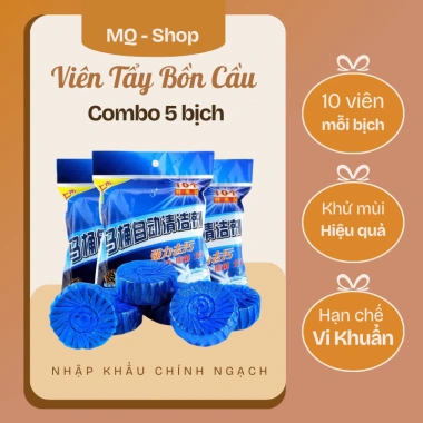 Combo 50 Viên Thả Bồn Cầu - Viên Khử Mùi Hôi, Tẩy Rửa Sạch, Diệt Khuẩn Xả Toilet, Giá 32.222 VND