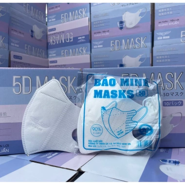 Combo 500 chiếc khẩu trang 5D Bảo Minh kháng khuẩn, bụi, UV - Giá chỉ 85.000 VND 7