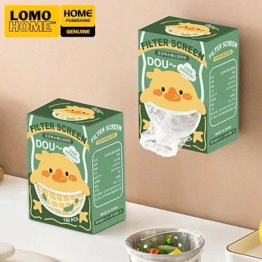 Combo 500 Túi Lưới Lọc Rác LOMO Bồn Rửa Chén – Chống Tắc, Có Chun, Giá Treo Tường 79.000đ
